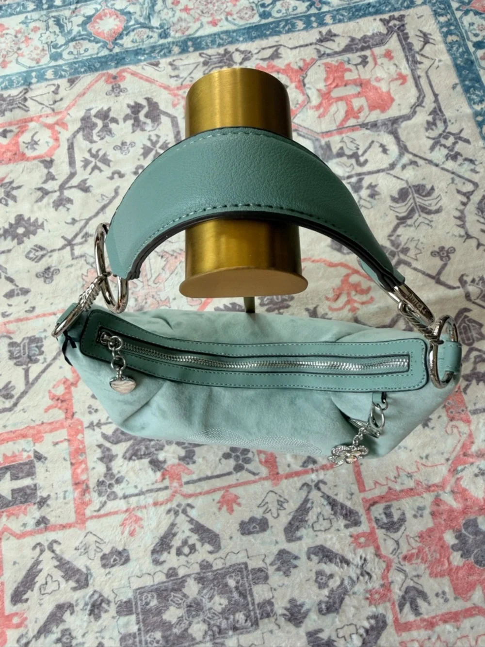 Juicy Couture Queen Couture Hobo Shoulder Bag in Sage Green. - Picture 2 of 16